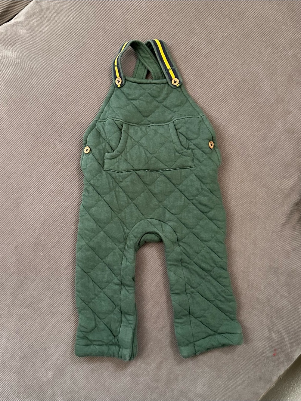 Gorpcore baby Tommy Bahama overalls Green Quilted Overalls 12M UK 9-12M